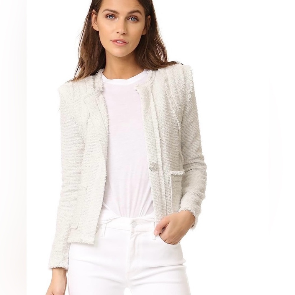 Iro Aidan Raw-Edge Boucle Jacket